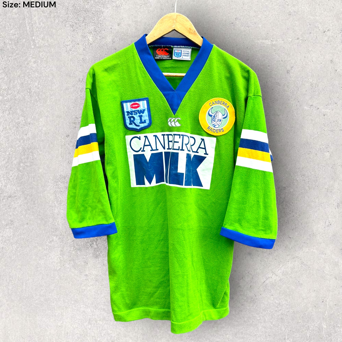 CANBERRA RAIDERS 1993 HOME JERSEY