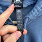 New Zealand All Blacks Adidas Blue Full zip Hooded Rugby Union Jumper