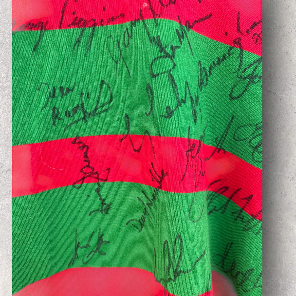 South Sydney Rabbitohs Rugby League Vintage Jersey Signed by 1980s Players