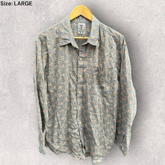 ROGER DAVID VINTAGE LONG SLEEVE BUTTON UP SHIRT