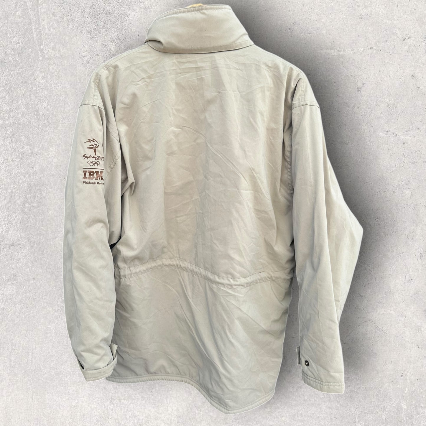 SYDNEY OLYMPIC 2000 BIEGE FULL ZIP OVERSIZED JACKET