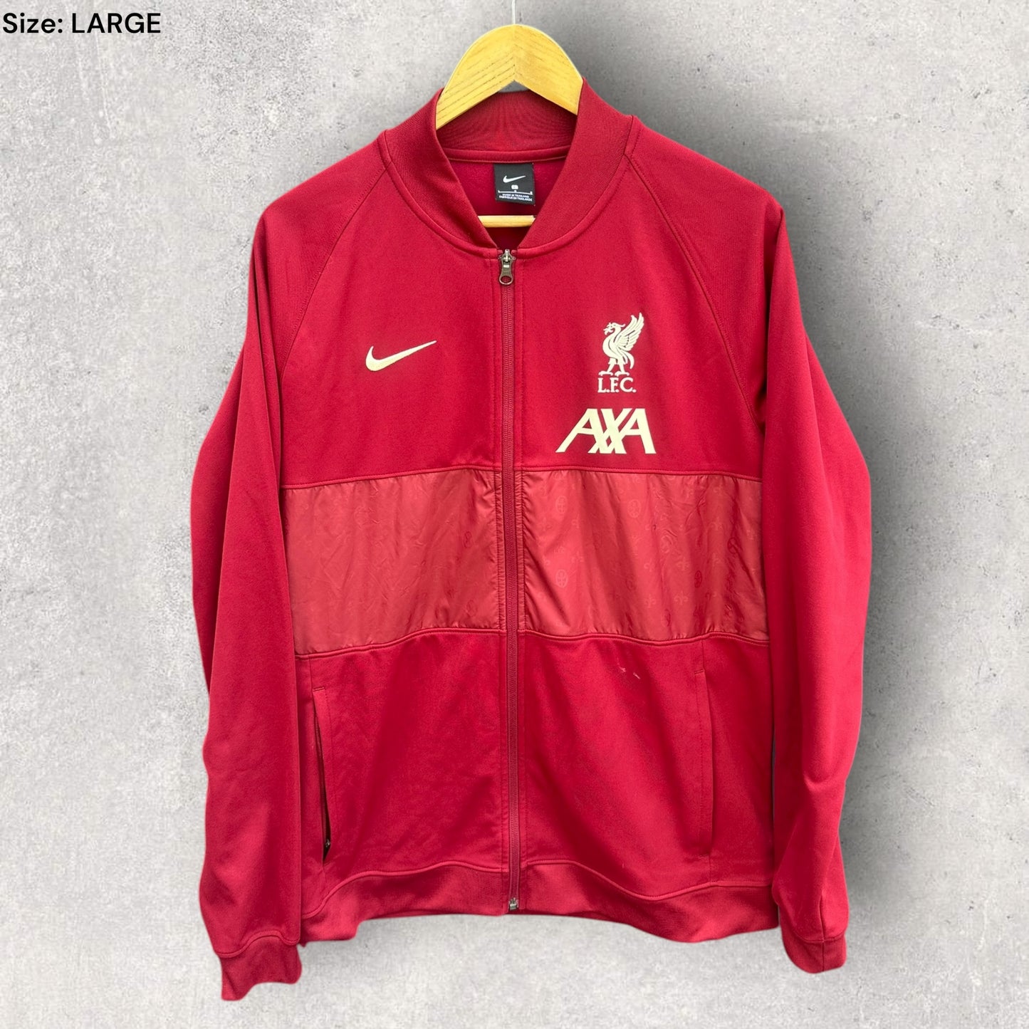 LIVERPOOL FC 2020-2021 NIKE ANTHEM RED FULL ZIP JACKET
