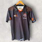Balmain Tigers Steedan Black Media Polo Rugby League Shirt