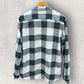 KATHMANDU CHECKERED GREEN/WHITE LONG SLEEVE BUTTON UP SHIRT