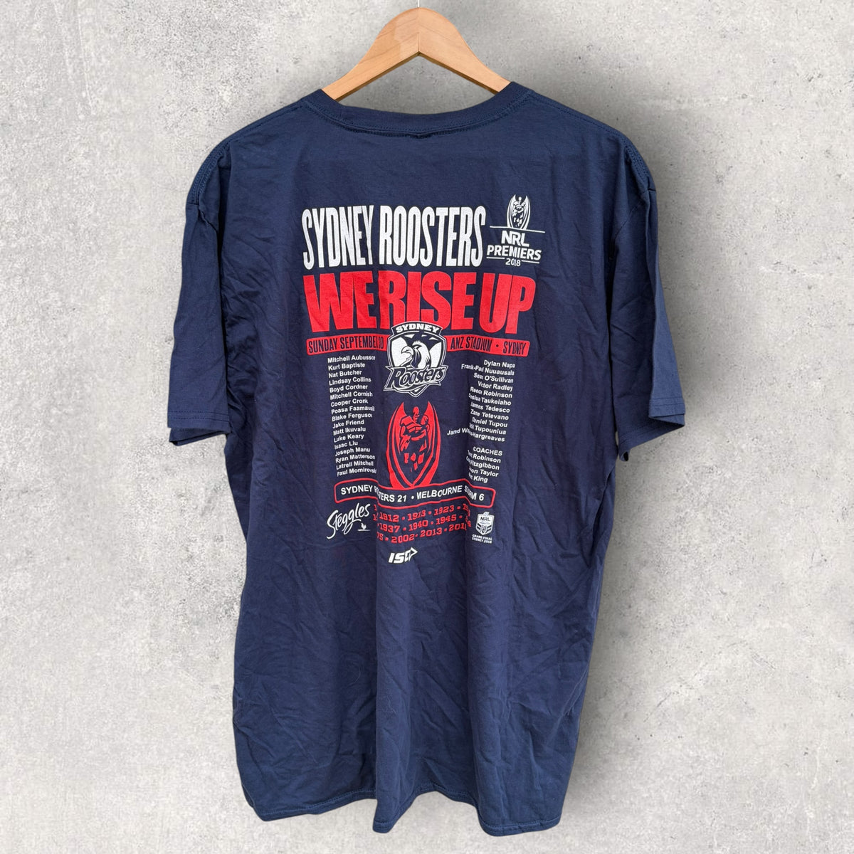 Sydney Roosters 2018 Premiers Nrl Shirt