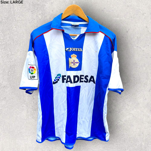 DEPORTIVO DE LA CORUNA 2001-2002 HOME JERSEY