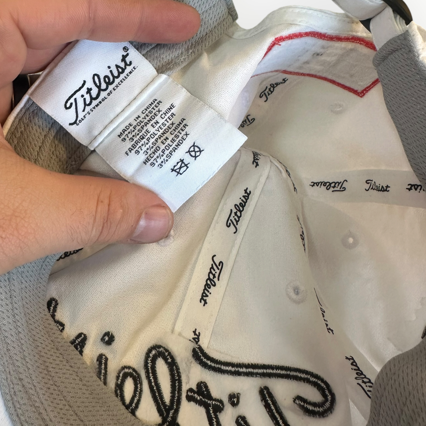 Titleist Pro V1 White Baseball Golf Hat- FJ Footjoy