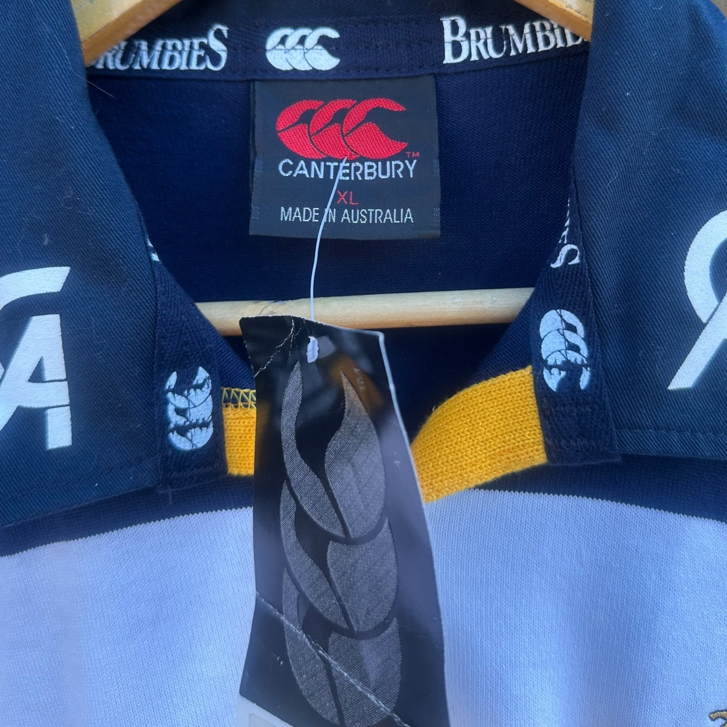 ACT BRUMBIES 1998 FULLY SIGNED LONG SLEEVE CANTERBURY JERSEY BRAND NEW WITH TAGS