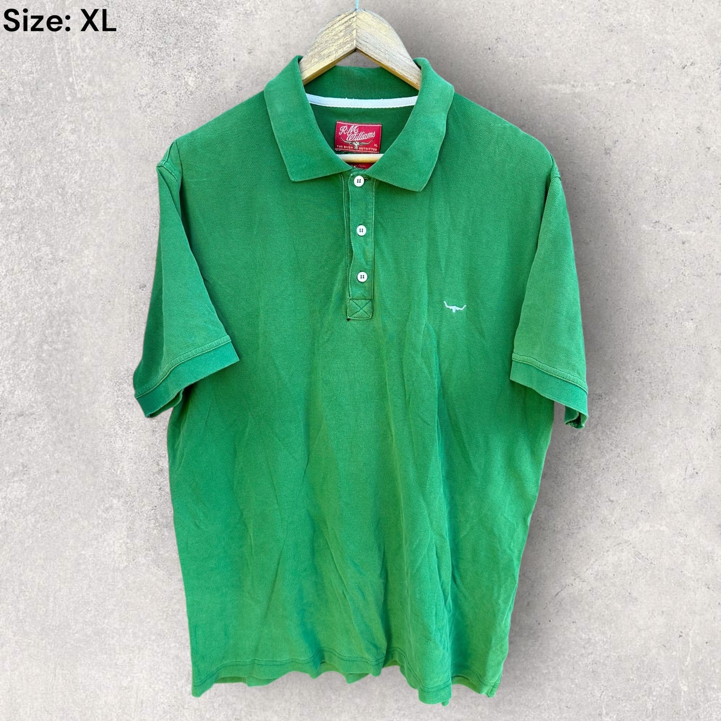 RM WILLIAMS GREEN VINTAGE SHORT SLEEVE SHIRT