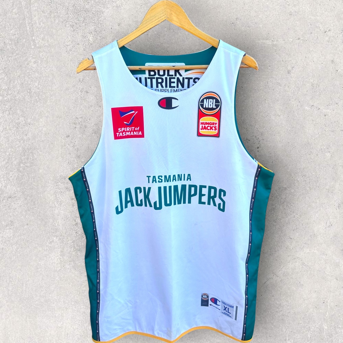 TASMANIA JACKJUMPERS PLAYER ISSUED REVERSE TRAINING JERSEY