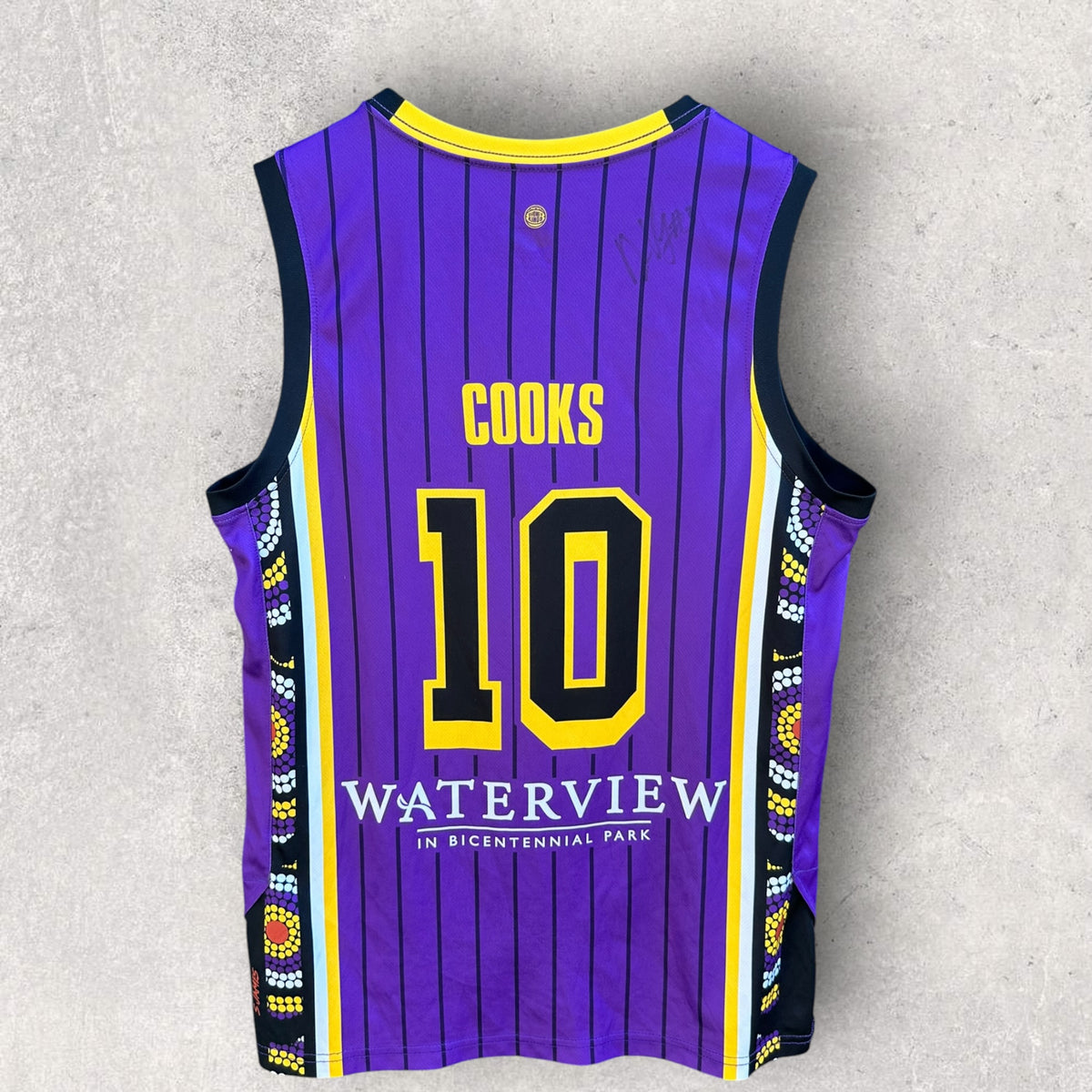 Xavier Cooks Sydney Kings Indigenous NBL Basketball Jersey Signed