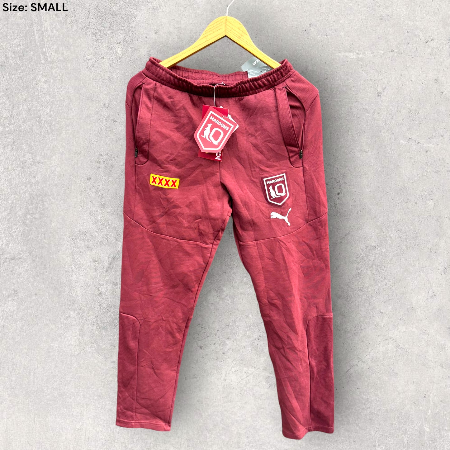 QLD MAROONS PUMA SWEAT PANTS BRAND NEW WITH TAGS