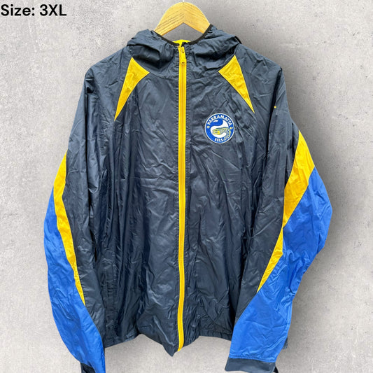 Parramatta Eels X-Blades Full Zip Windbreaker Hooded Blue Nrl Jacket