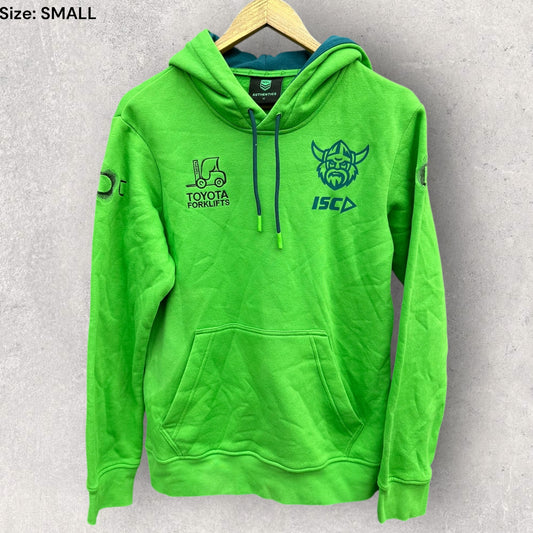 CANBERRA RAIDERS 2025 ISC GREEN PULLOVER HOODED JUMPER