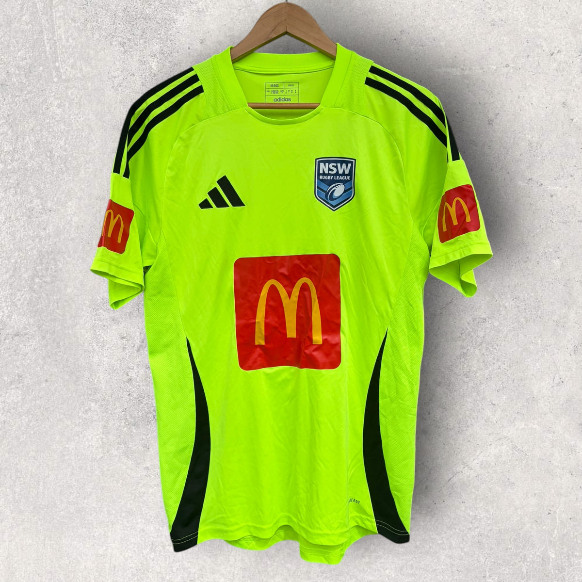 NSW Rugby League Referees Adidas Yellow Jersey