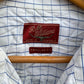 RM WILLIAMS WHITE/BLUE LONG SLEEVE VINTAGE DRESS SHIRT