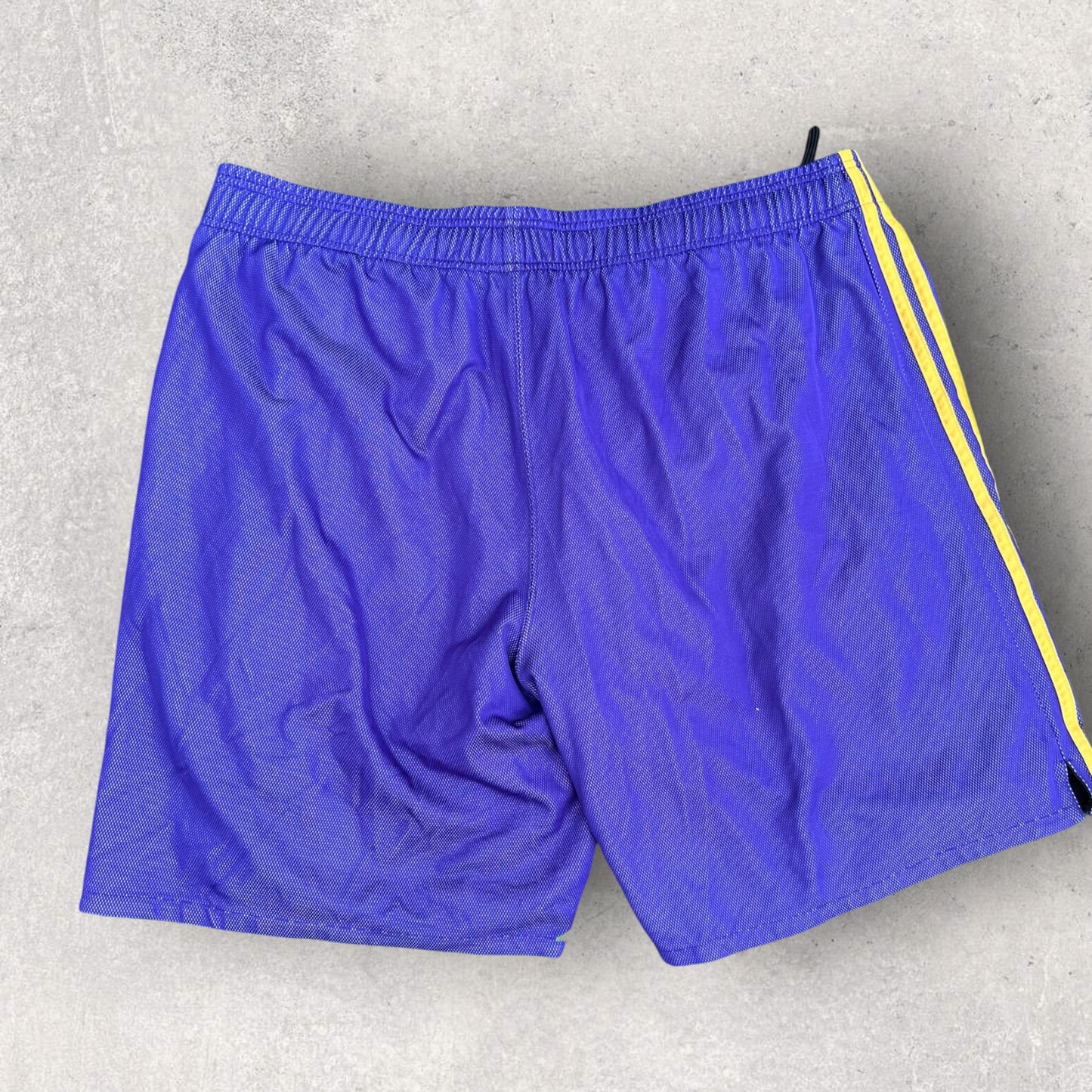 LOS ANGELES LAKERS NBA FUSION ADIDAS VINTAGE BASKETBALL SHORTS