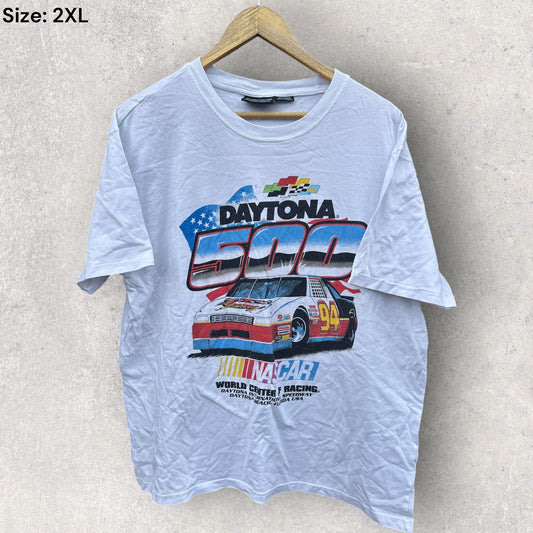 DAYTONA 500 NASCAR WHITE MOTORSPORT SHIRT