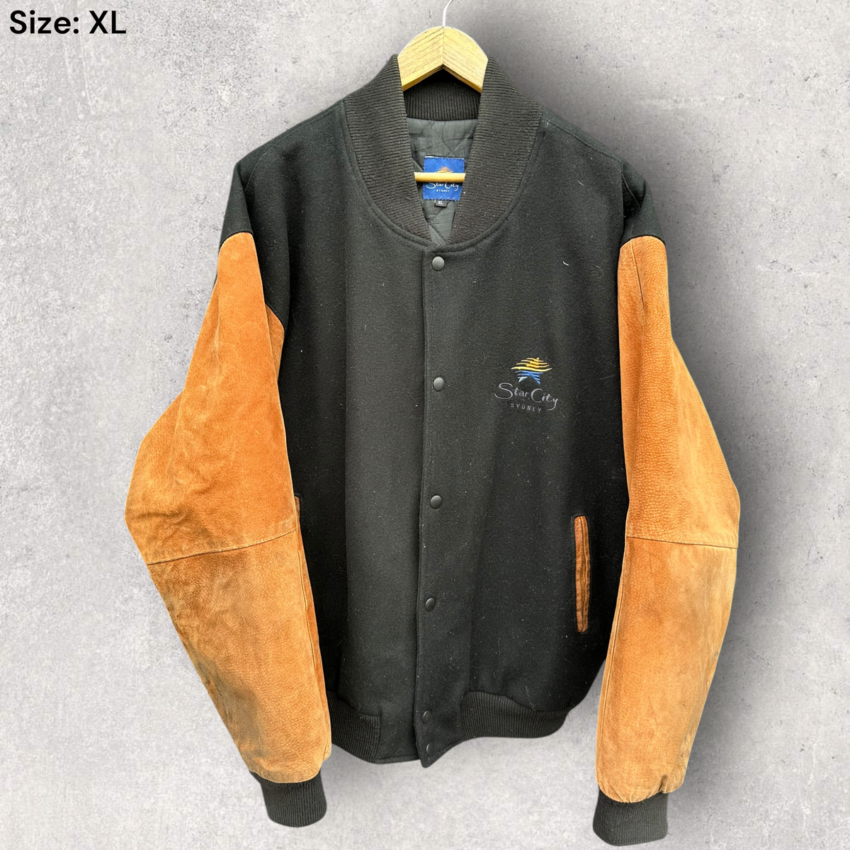 Star City Casino Sydney Vintage Letterman Bomber Jacket
