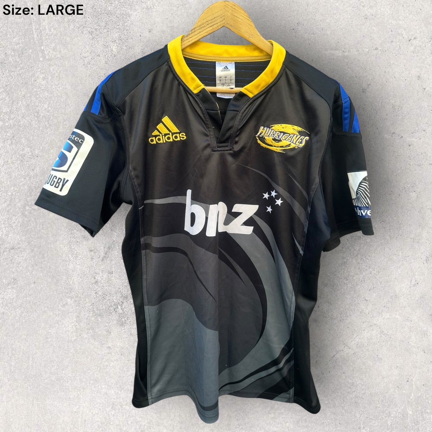 WELLINGTON HURRICANES ADIDAS 2013 SUPER RUGBY JERSEY