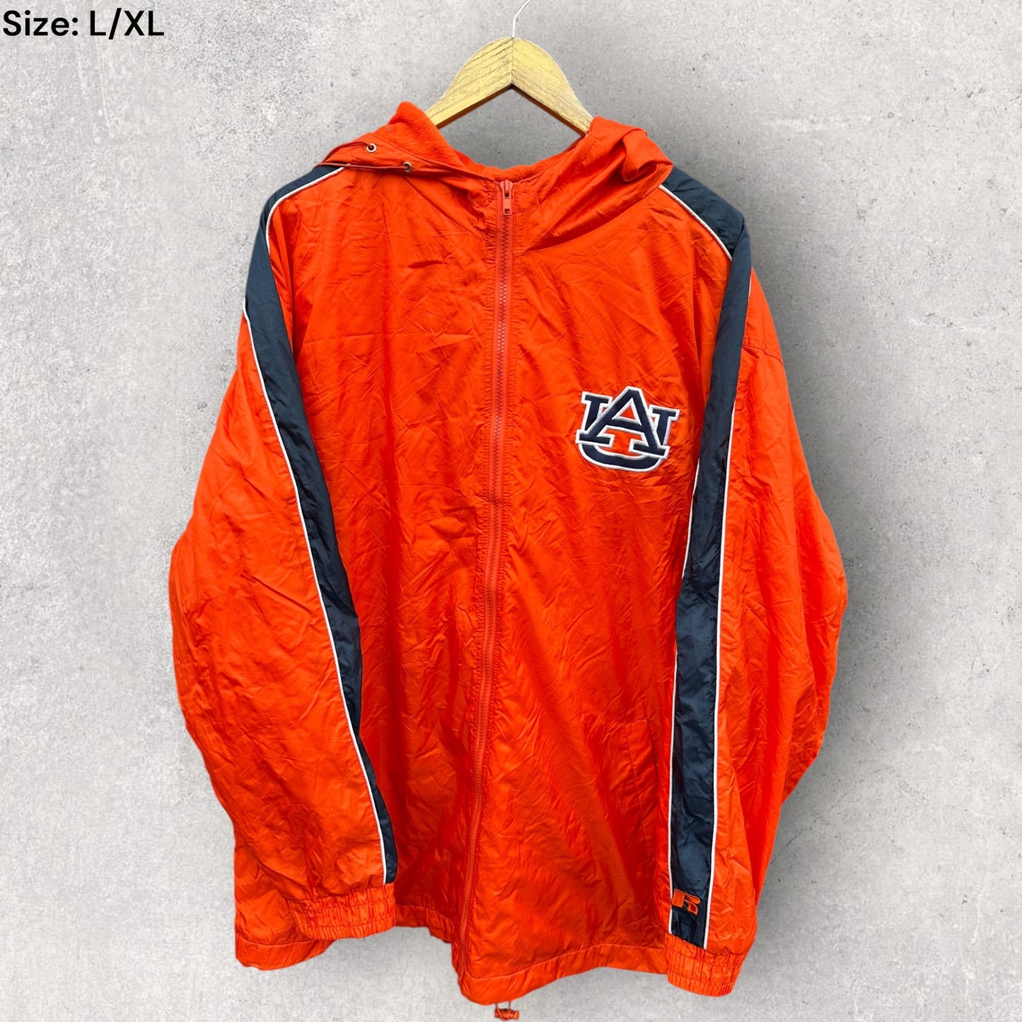 AUBURN UNIVERSITY NCAA RUSSELL ATHLETICS VINTAGE ORANGE JACKET