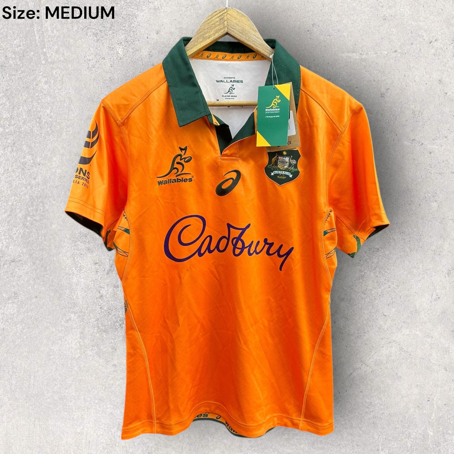Australian Wallabies 2025 Lions Tour ASICS Player Gear Home Jersey Brand New