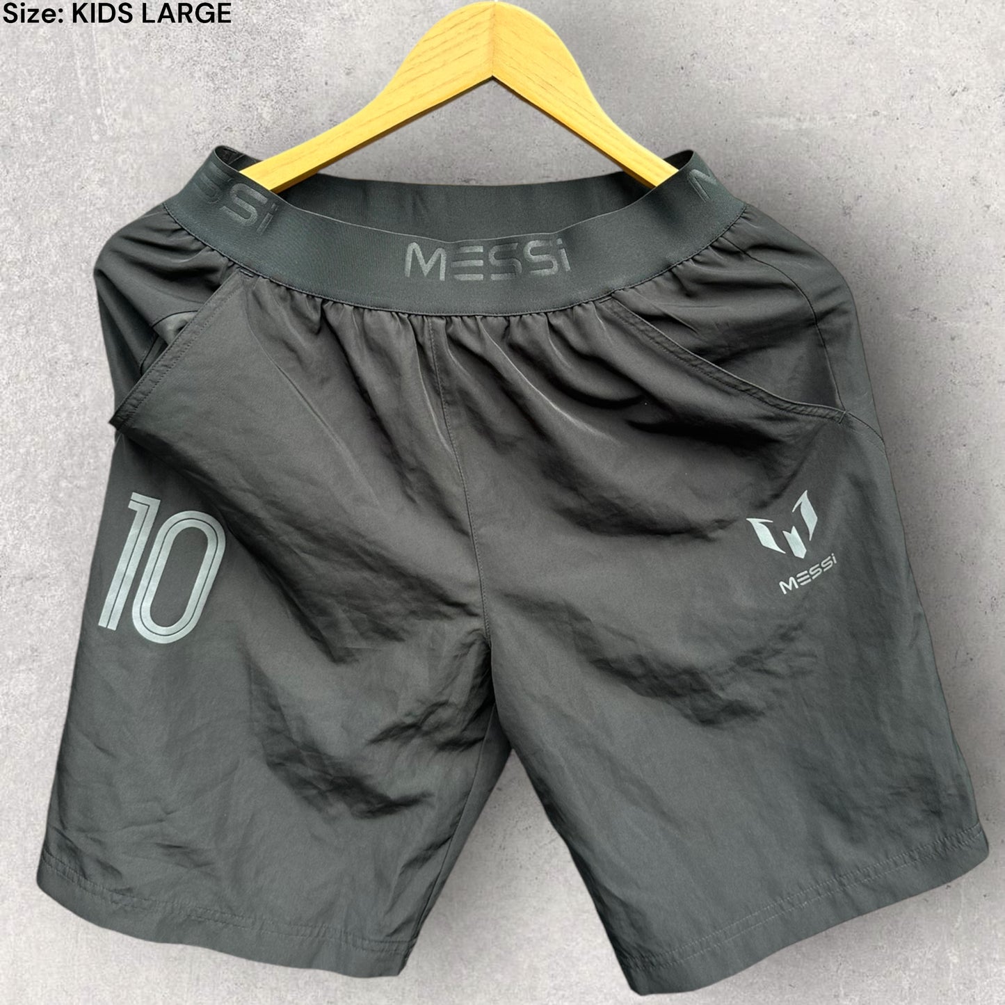 MESSI ADIDAS BLACK 2017 KIDS TRAINING SHORTS