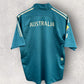 CRICKET AUSTRALIA ADIDAS GREEN HALF ZIP ODI ONE DAY JERSEY