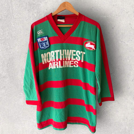 South Sydney Rabbitohs 1993 Canterbury Northwest Airlines Home Vintage Jersey