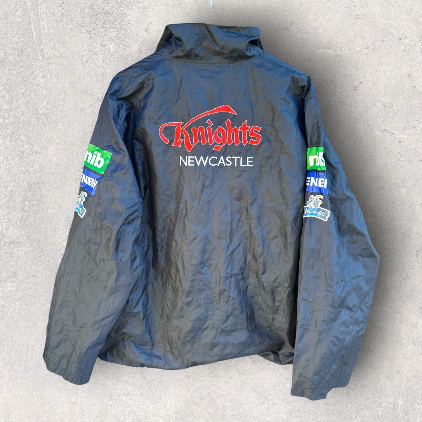 Newcastle Knighte Kooga NRL Rugby League Full Zip Windbreaker Jacket