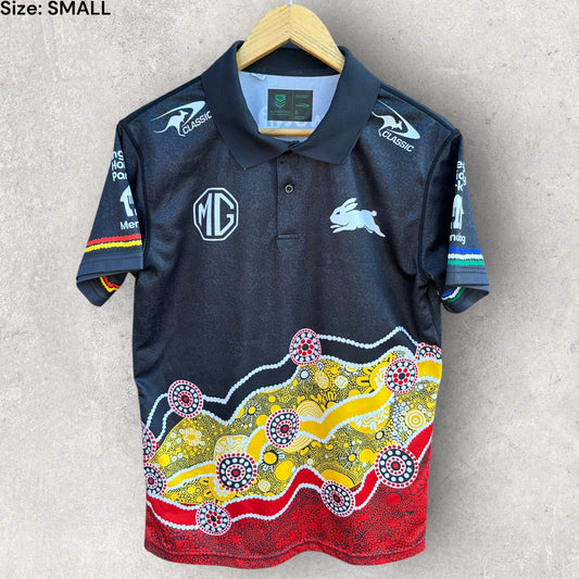SOUTH SYDNEY RABBITOHS INDIGENOUS MEDIA POLO SHIRT