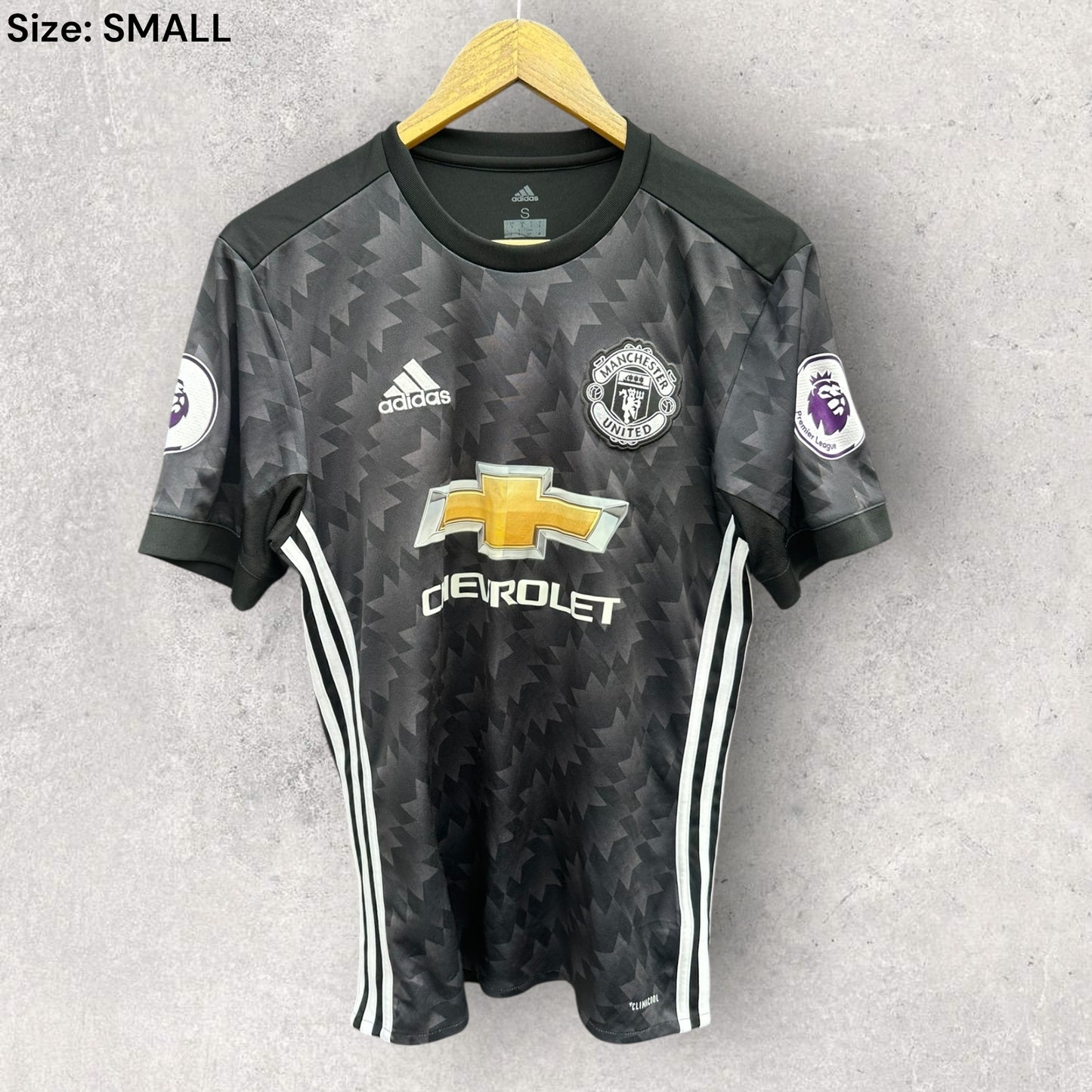 PAUL POGBA MANCHESTER UNITED 2017-2018 ADIDAS AWAY FOOTBALL JERSEY