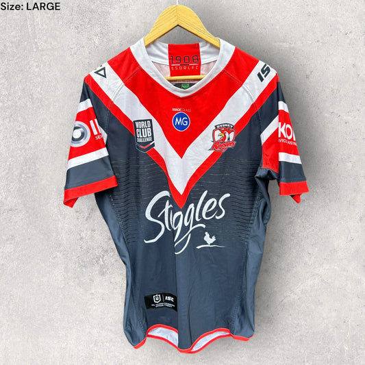 SYDNEY ROOSTERS WORLD CLUB CHALLENGE 2019 PLAYER ISSUED SPARE JERSEY