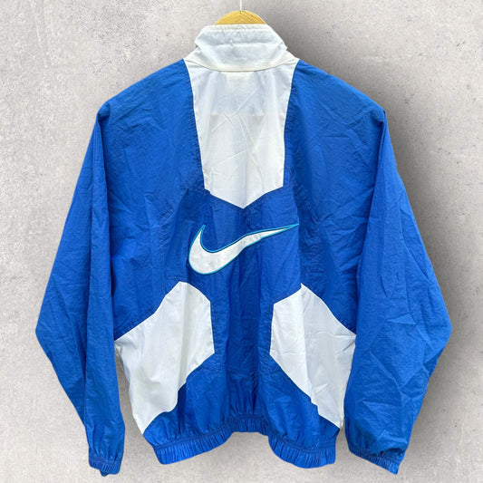 Nike Sportswear Vintage Blue & White Windbreaker Jacket