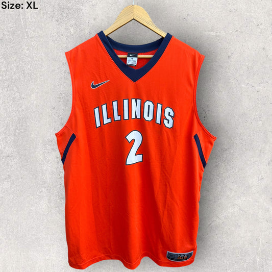 ILLINOIS UNIVERSITY NIKE ORANGE BASKETBALL JERSEY