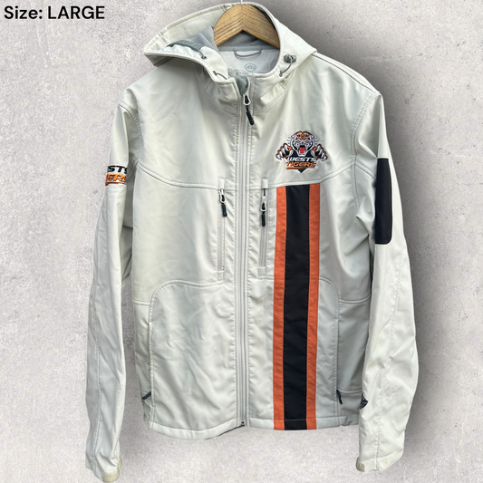 Wests Tigers Stormtech Cream Coloured Members Only NRL Jacket