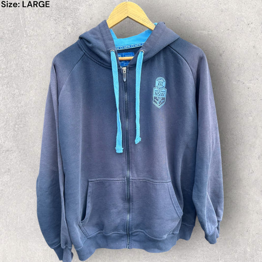 NSW BLUES HOODED STATE OF ORIGIN JACKET