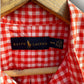 RALPH LAUREN POLO RED/ORANGE LONG SLEEVE BUTTON UP SHIRT