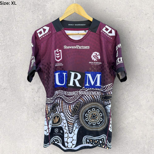 MANLY WARRINGAH SEA EAGLES 2025 INDIGENOUS PLAYER ISSUED JERSEY ISSUED TO TOF SIPLEY