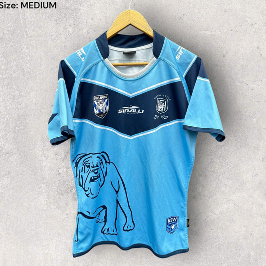 EAST HILLS BULLDOGS RUGBY LEAGUE MATCH WORN JERSEY