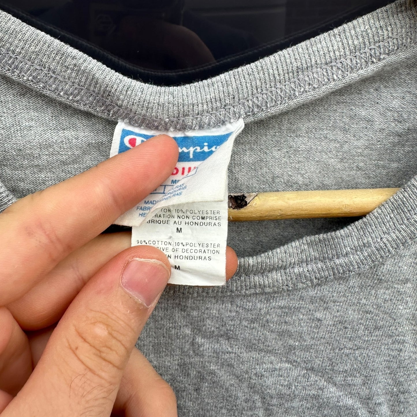 CHAMPION SHORT SLEEVE GREY T-SHIRT