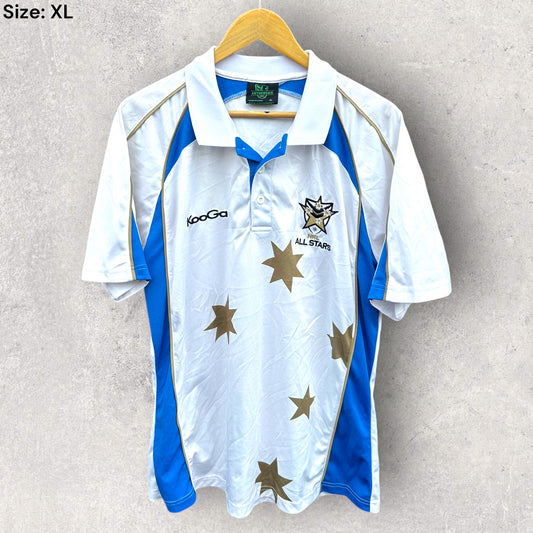NRL ALL STARS KOOGA WHITE MEDIA POLO SHIRT