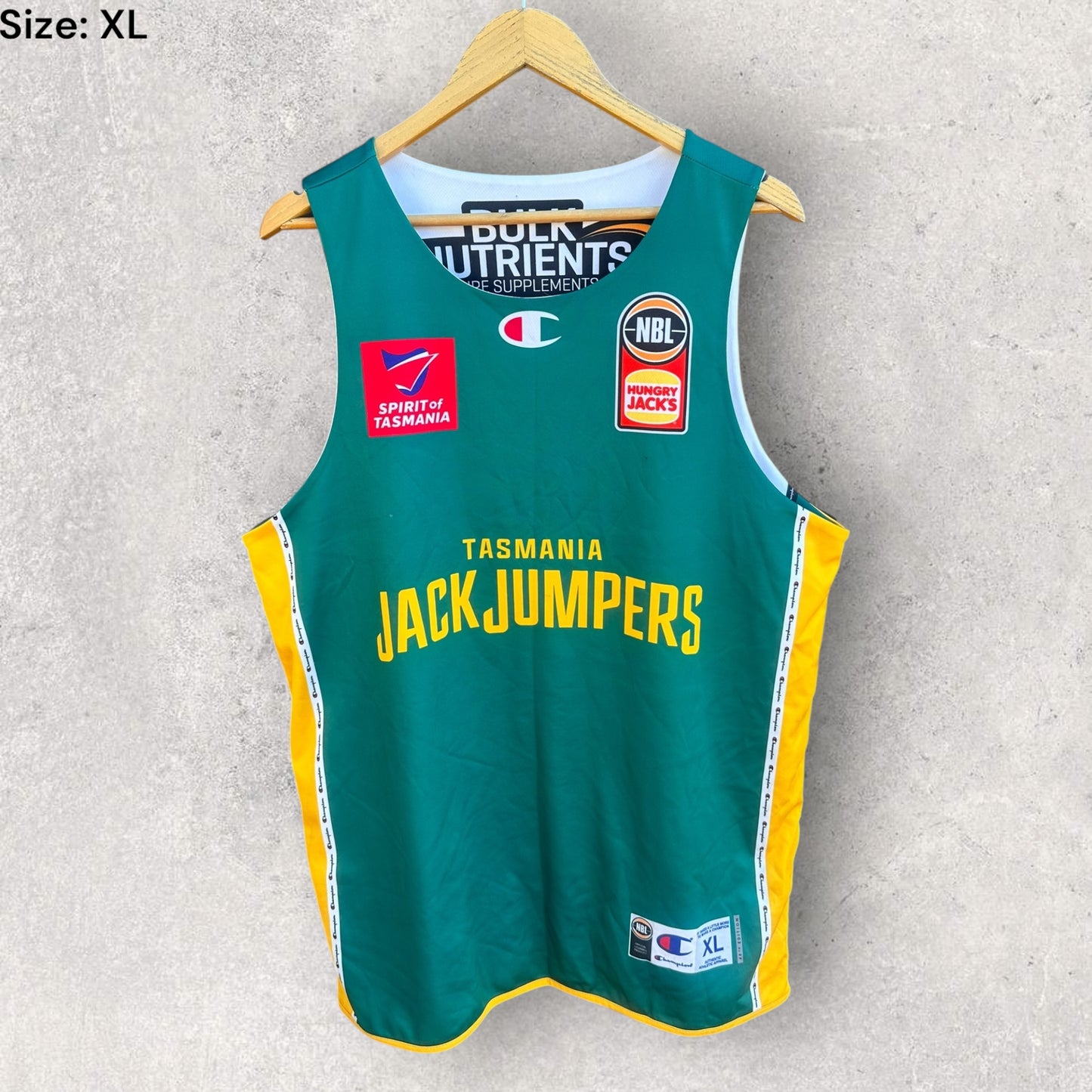 TASMANIA JACKJUMPERS PLAYER ISSUED REVERSE TRAINING JERSEY