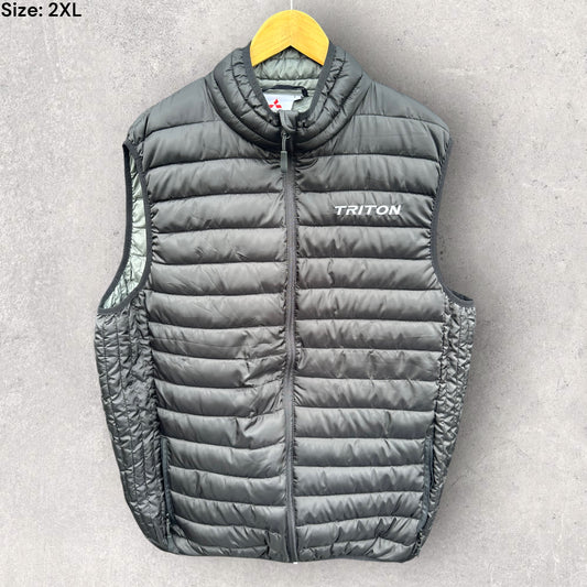 MITSUBISHI TRITON BLACK SLEEVELESS PUFFER VEST