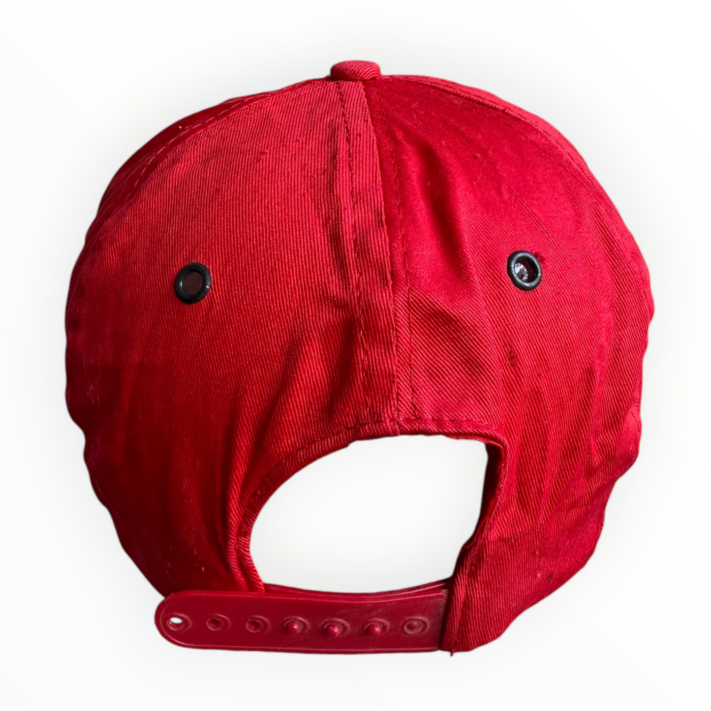 Chicago Bulls Vintage NBA Snap Back Red Hat Made in Hong Kong