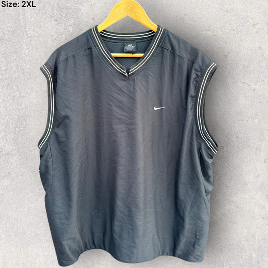 NIKE GOLF BLACK SLEEVELESS VEST JACKET