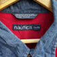 NAUTICA VINTAGE RED LONG SLEEVE BUTTON UP SHIRT