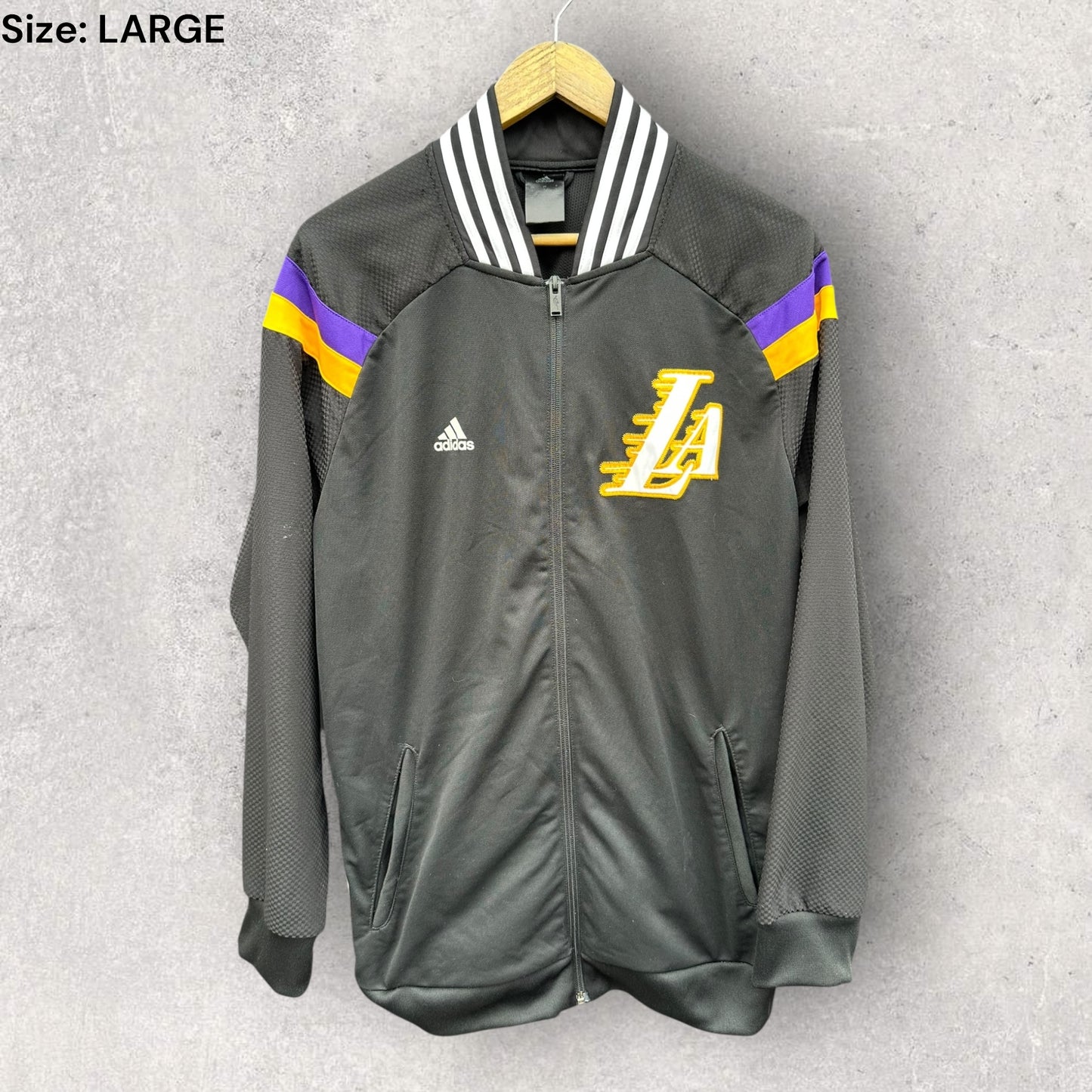 LOS ANGELES LAKERS 2014 ADIDAS FULL ZIP NBA JACKET