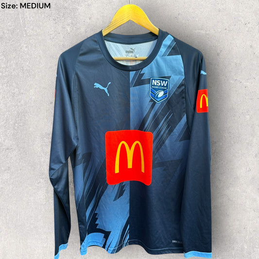 NSW REFEREES RUGBY LEAGUE PUMA LONG SLEEVE SHIRT