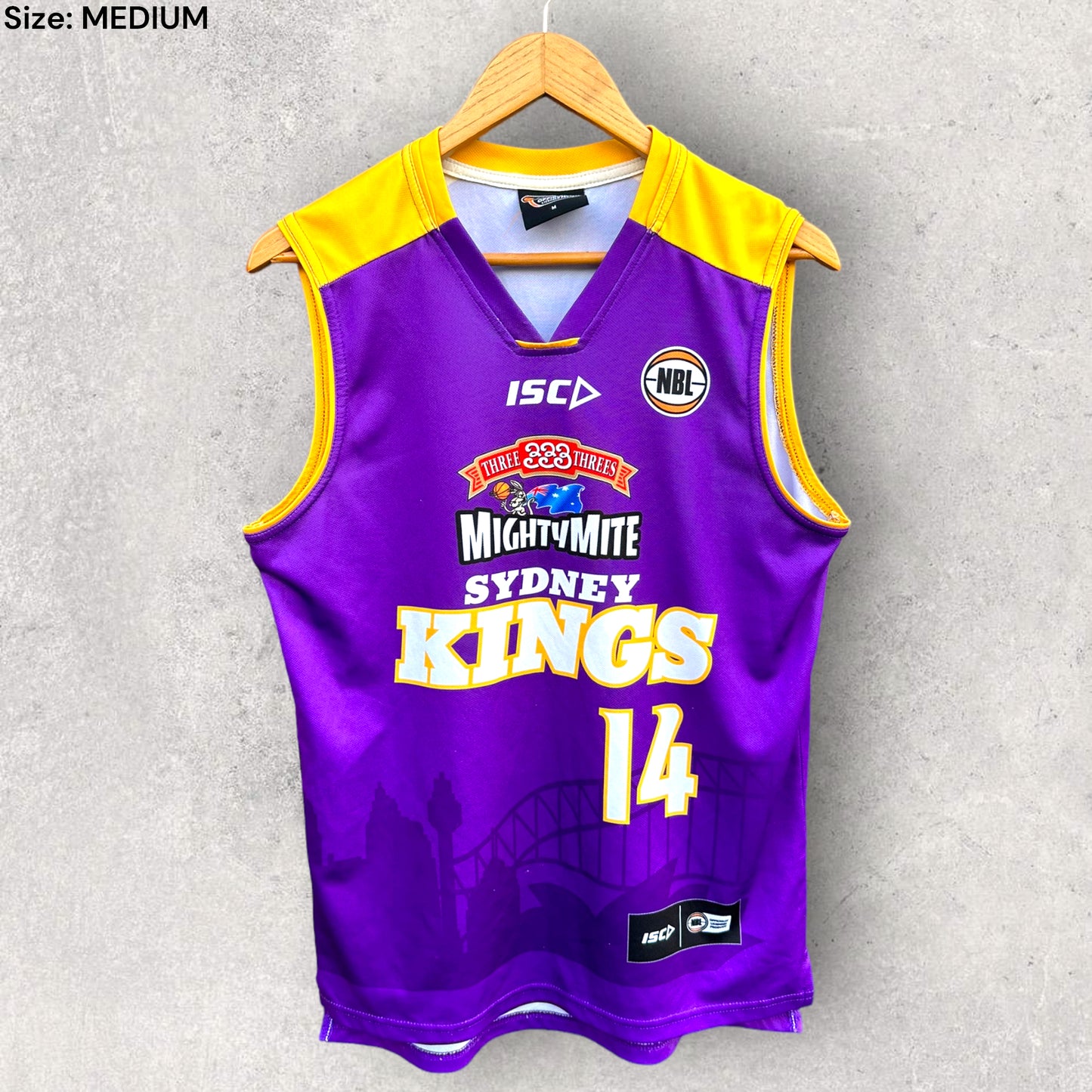 TOM GARLEPP SYDNEY KINGS ISC NBL JERSEY